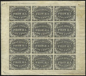 Sale 1025, Lot 28, Postmasters Provisionals: Providence R.I.