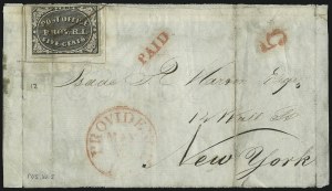 Sale 1025, Lot 31, Postmasters Provisionals: Providence R.I.