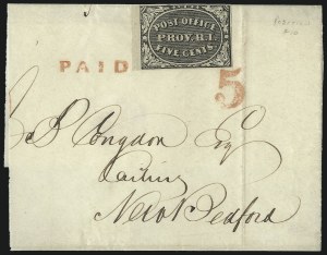 Sale 1025, Lot 32, Postmasters Provisionals: Providence R.I.