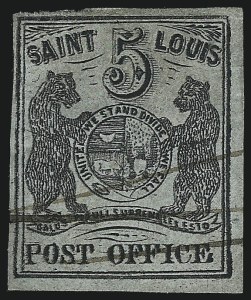 Sale 1025, Lot 37, Postmasters Provisionals: St. Louis Mo.