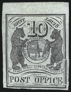 Sale 1025, Lot 38, Postmasters Provisionals: St. Louis Mo.