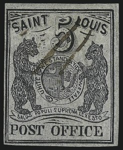 Sale 1025, Lot 43, Postmasters Provisionals: St. Louis Mo.