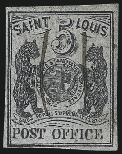 Sale 1025, Lot 45, Postmasters Provisionals: St. Louis Mo.