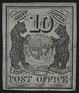 Sale 1025, Lot 46, Postmasters Provisionals: St. Louis Mo.