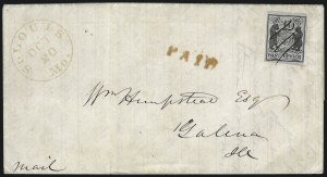 Sale 1025, Lot 49, Postmasters Provisionals: St. Louis Mo.