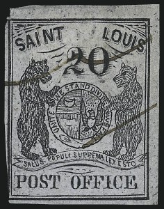 Sale 1025, Lot 51, Postmasters Provisionals: St. Louis Mo.