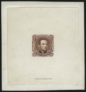 Sale 1026, Lot 1036, Essays and Proofs: 1869 Pictorial Issue