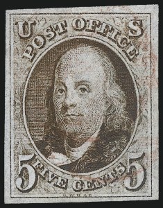 Sale 1026, Lot 1109, 1847 Issue and 1875 Reproduction (Scott 1-4)