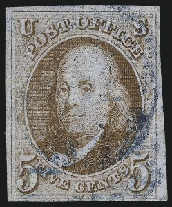 Sale 1026, Lot 1117, 1847 Issue and 1875 Reproduction (Scott 1-4)