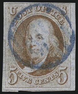 Sale 1026, Lot 1119, 1847 Issue and 1875 Reproduction (Scott 1-4)