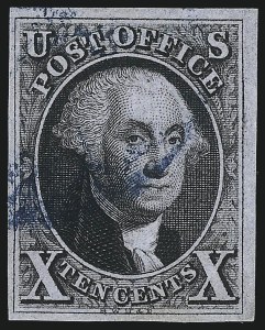Sale 1026, Lot 1125, 1847 Issue and 1875 Reproduction (Scott 1-4)
