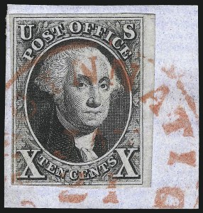 Sale 1026, Lot 1127, 1847 Issue and 1875 Reproduction (Scott 1-4)