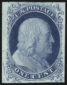 Sale 1026, Lot 1134, 1851-56 Issue (Scott 5A-17)