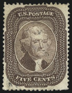 Sale 1026, Lot 1181, 1857-60 Issue and 1875 Reprint (Scott 18-46)