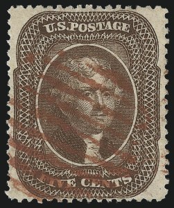Sale 1026, Lot 1184, 1857-60 Issue and 1875 Reprint (Scott 18-46)