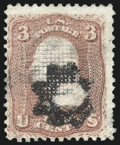Sale 1026, Lot 1232, 1867-68 Grilled Issue and 1875 Re-Issue (Scott 79-109)