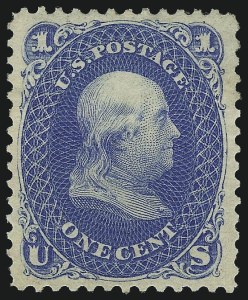 Sale 1026, Lot 1247, 1867-68 Grilled Issue and 1875 Re-Issue (Scott 79-109)