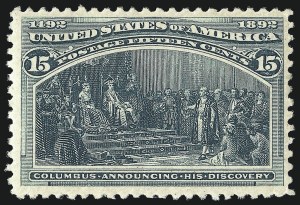 Sale 1026, Lot 1314, 1893 Columbian Issue (Scott 230-245)