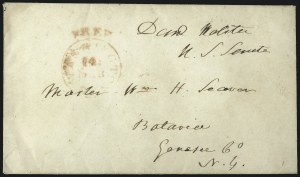 Sale 1026, Lot 1742, United States Postal History: Autographs and Free Franks