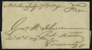 Sale 1026, Lot 1752, Stampless Covers