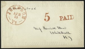 Sale 1026, Lot 1763, Stampless Covers