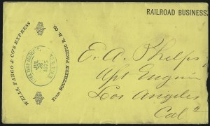 Sale 1026, Lot 1765, Railroad, Express and Ocean Mail Covers