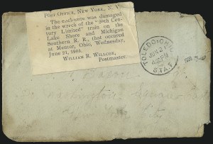 Sale 1026, Lot 1766, Railroad, Express and Ocean Mail Covers
