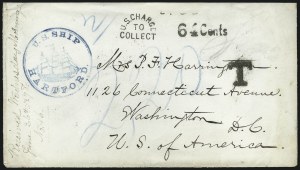 Sale 1026, Lot 1776, Railroad, Express and Ocean Mail Covers