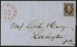 Sale 1026, Lot 1781, Postmasters Provisionals thru 1847 Issue on Cover