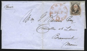 Sale 1026, Lot 1784, Postmasters Provisionals thru 1847 Issue on Cover