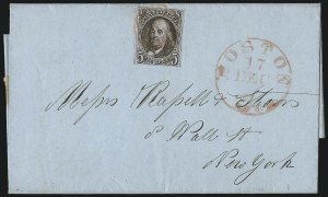 Sale 1026, Lot 1785, Postmasters Provisionals thru 1847 Issue on Cover