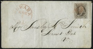 Sale 1026, Lot 1787, Postmasters Provisionals thru 1847 Issue on Cover