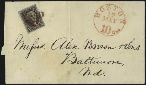Sale 1026, Lot 1790, Postmasters Provisionals thru 1847 Issue on Cover