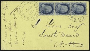 Sale 1026, Lot 1808, 1851-57 Issues on Cover