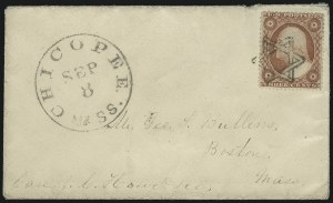Sale 1026, Lot 1811, 1851-57 Issues on Cover