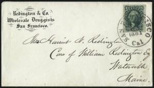 Sale 1026, Lot 1815, 1851-57 Issues on Cover