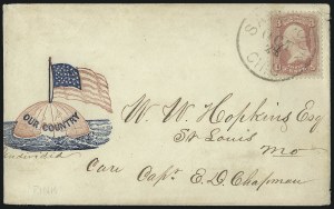Sale 1026, Lot 1817, 1861-68 Issues on Cover