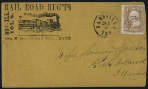 Sale 1026, Lot 1823, 1861-68 Issues on Cover