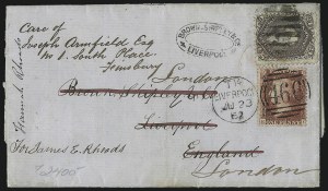 Sale 1026, Lot 1831, 1861-68 Issues on Cover
