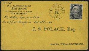 Sale 1026, Lot 1833, 1861-68 Issues on Cover