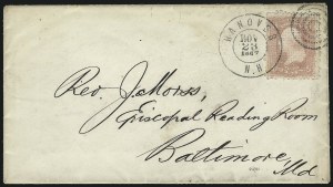 Sale 1026, Lot 1837, 1861-68 Issues on Cover