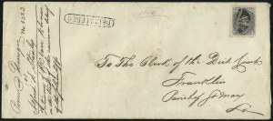 Sale 1026, Lot 1838, 1861-68 Issues on Cover