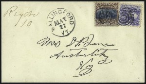 Sale 1026, Lot 1843, 1869 Pictorial Issue on Cover