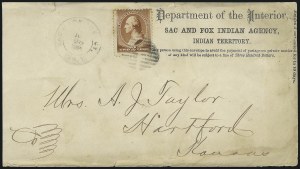 Sale 1026, Lot 1854, Bank Note thru Louisiana Purchase Issues on Cover