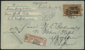 Sale 1026, Lot 1856, Bank Note thru Louisiana Purchase Issues on Cover