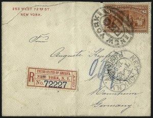 Sale 1026, Lot 1860, Bank Note thru Louisiana Purchase Issues on Cover