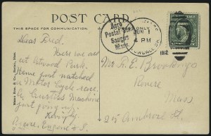 Sale 1026, Lot 1895, Air Post and Pioneer Flights thru Back-of-Book on Cover
