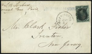 Sale 1026, Lot 1907, Air Post and Pioneer Flights thru Back-of-Book on Cover