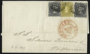 Sale 1026, Lot 2055, Foreign Stamps and Covers: Cape of Good Hope thru Chile