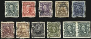 Sale 1028, Lot 303, 1902-08 Issue (Scott 300-315)